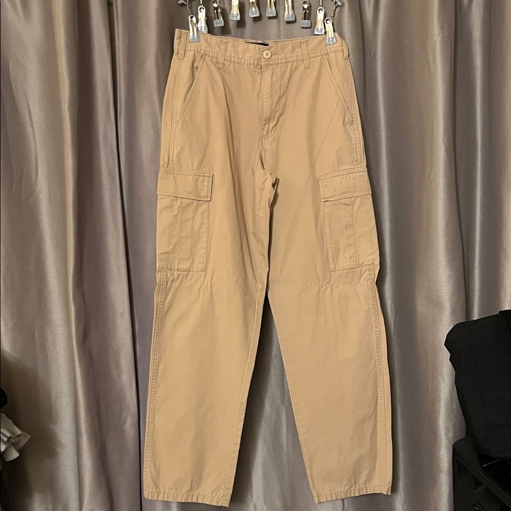 Men's RSQ loose fit Tan Cargo Pants size 28x30
